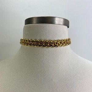 Gold Tone Link Necklace